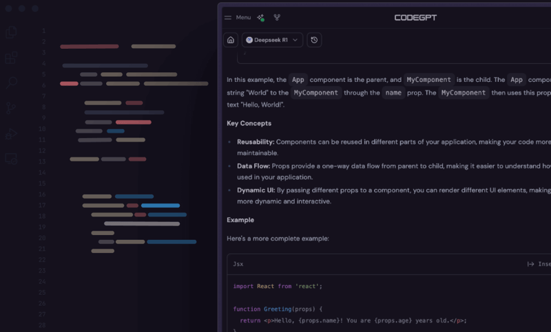 CodeGPT VS Code Extension Interface